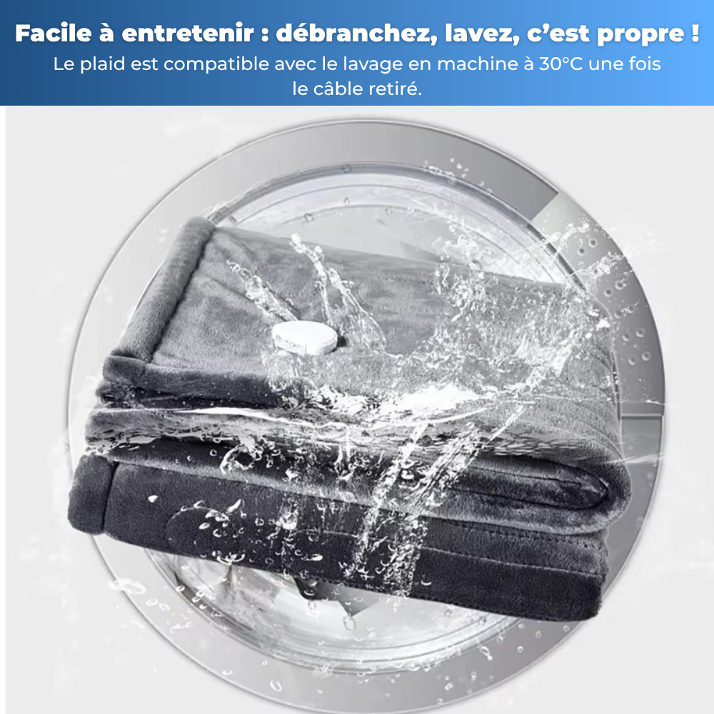 Plaid Chauffant à Température Réglable & Minuterie