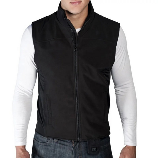 Gilet électrique léger Rechargeable pour hommes, gilet thermique batterie Durable avec taille élastique pour moto