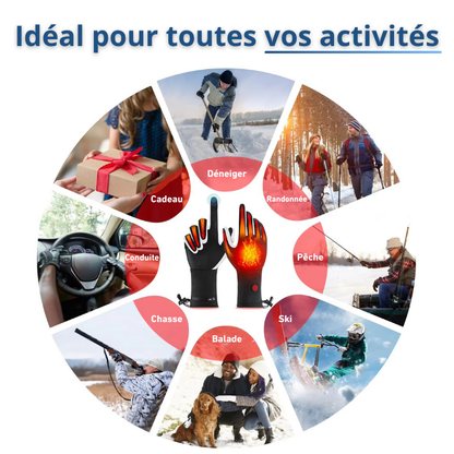 Horizon｜Gants Chauffants Fins Unisexe Étanches