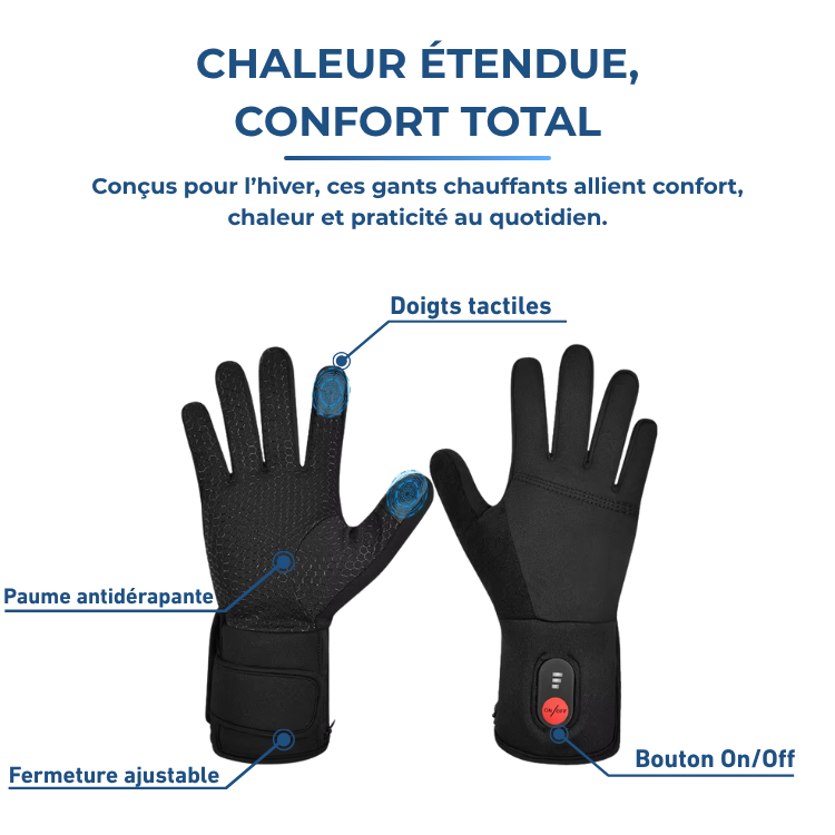 Fusion｜Gants Chauffants Légers Étanches