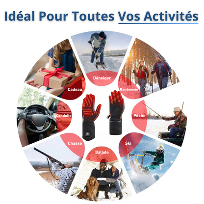 Nova｜Gants Chauffants Fins Étanches