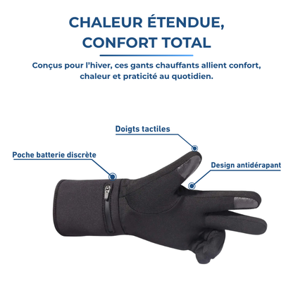 Nova｜Gants Chauffants Fins Étanches