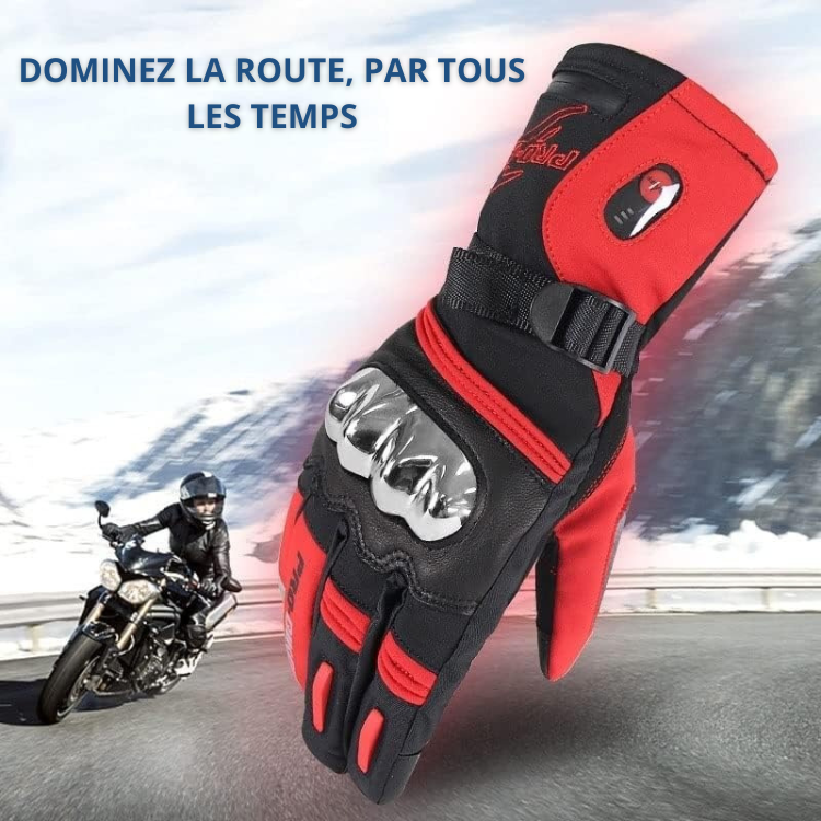 Pro Biker｜Gants Chauffants Moto Étanches Coupe-Vent
