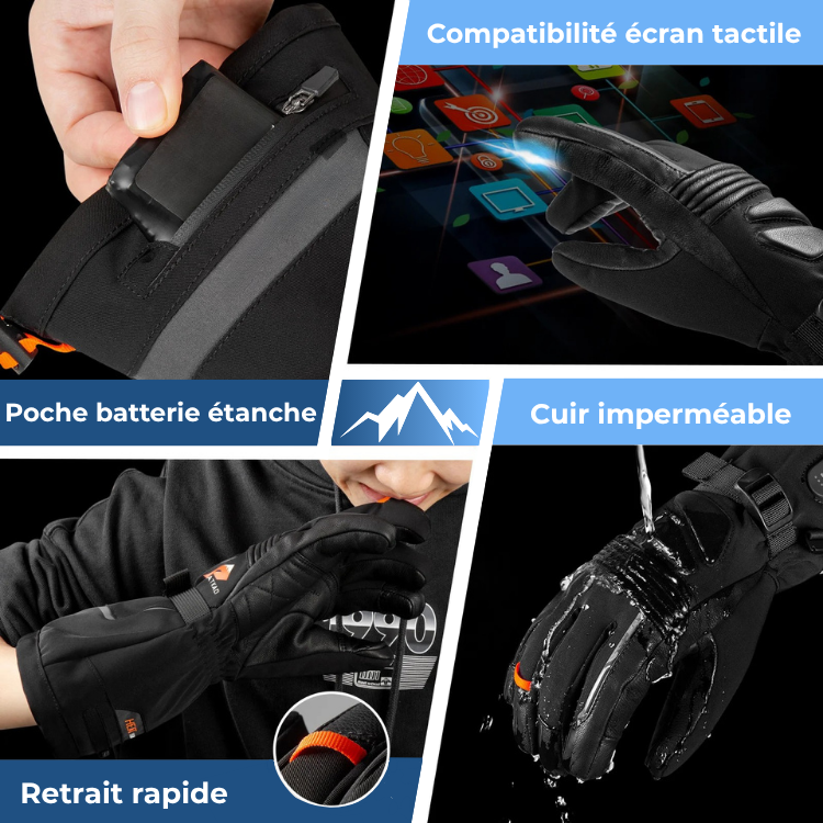 Névé｜Gants Chauffants Premium Rechargeable