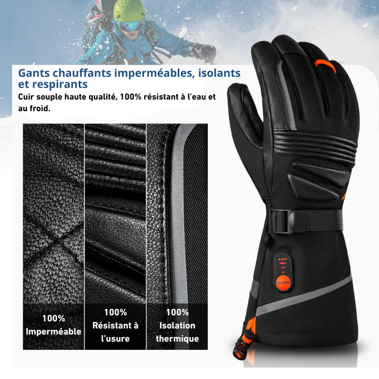 Névé｜Gants Chauffants Premium Rechargeable
