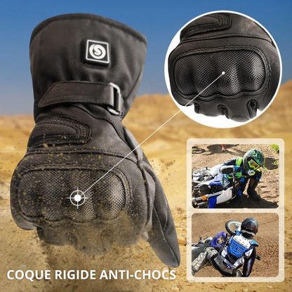 Pro Rider｜Gants Chauffants Moto Hiver Étanches