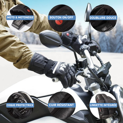All Road｜Gants Chauffants Moto Hiver Renforcés