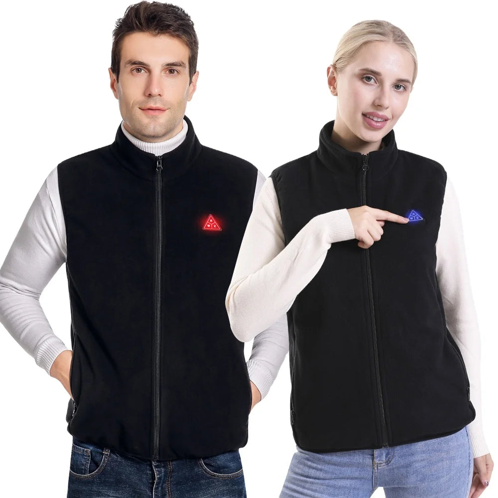 2025 hiver USB charge gilet intelligent vêtements chauffants complets avec col montant pour hommes OEM Service veste chauffante