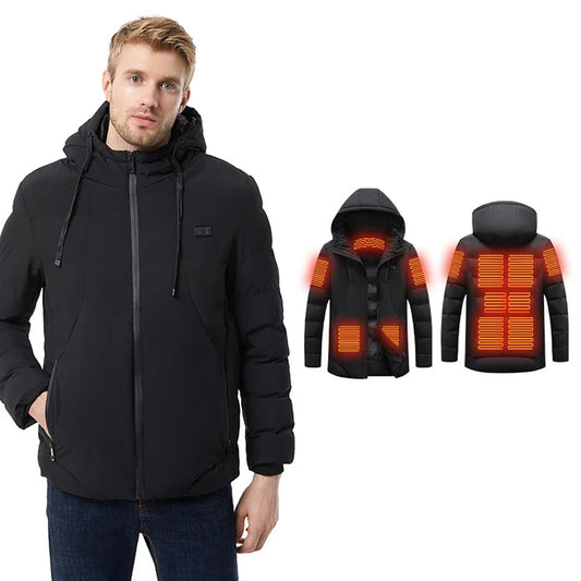 Veste chauffante de ski coupe-vent personnalisée d'hiver à batterie 5V et vêtements chauds veste chauffante de moto complète