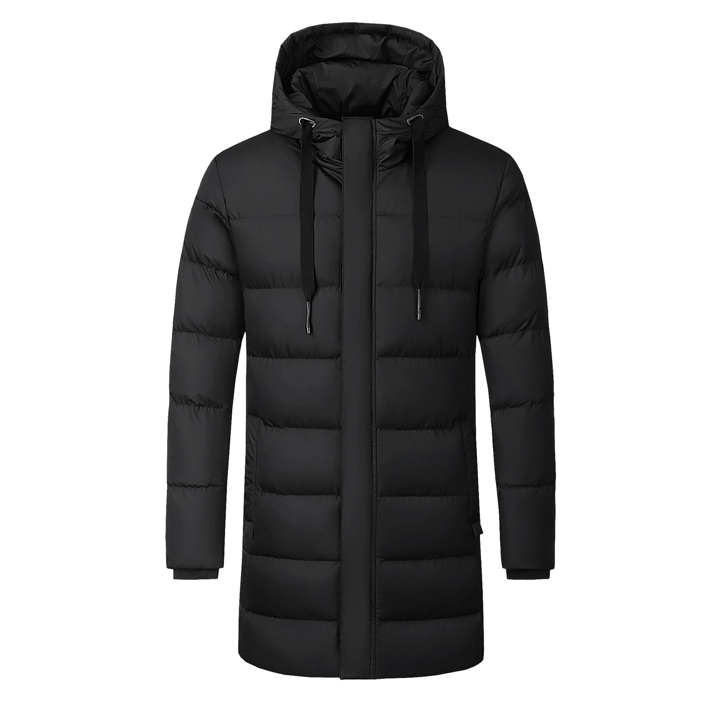 Veste chauffante USB de la meilleure qualité pour hommes, vêtements d'hiver longs avec col montant et contrôle de la température