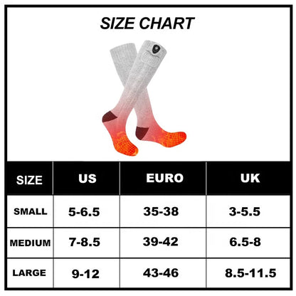 Chaussettes Chauffantes Hiver en Coton