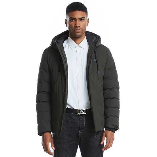 Veste d'hiver chauffante électrique, marque professionnelle de qualité en chine, coupe-vent thermique à piles