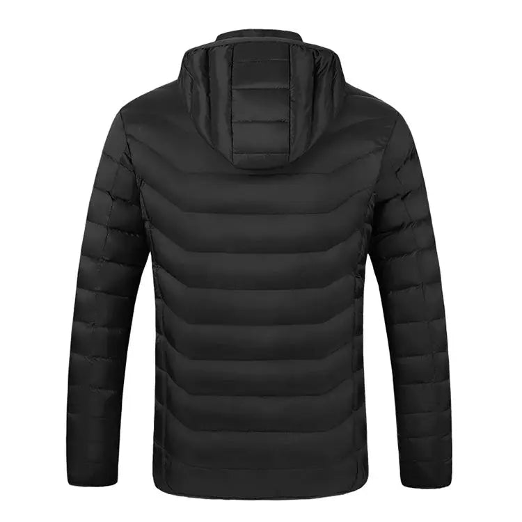 Veste chauffante d'hiver unisexe 9 Batterie non incluse Veste chauffante légère à capuche thermique
