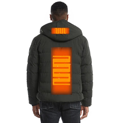 Veste d'hiver chauffante électrique, marque professionnelle de qualité en chine, coupe-vent thermique à piles
