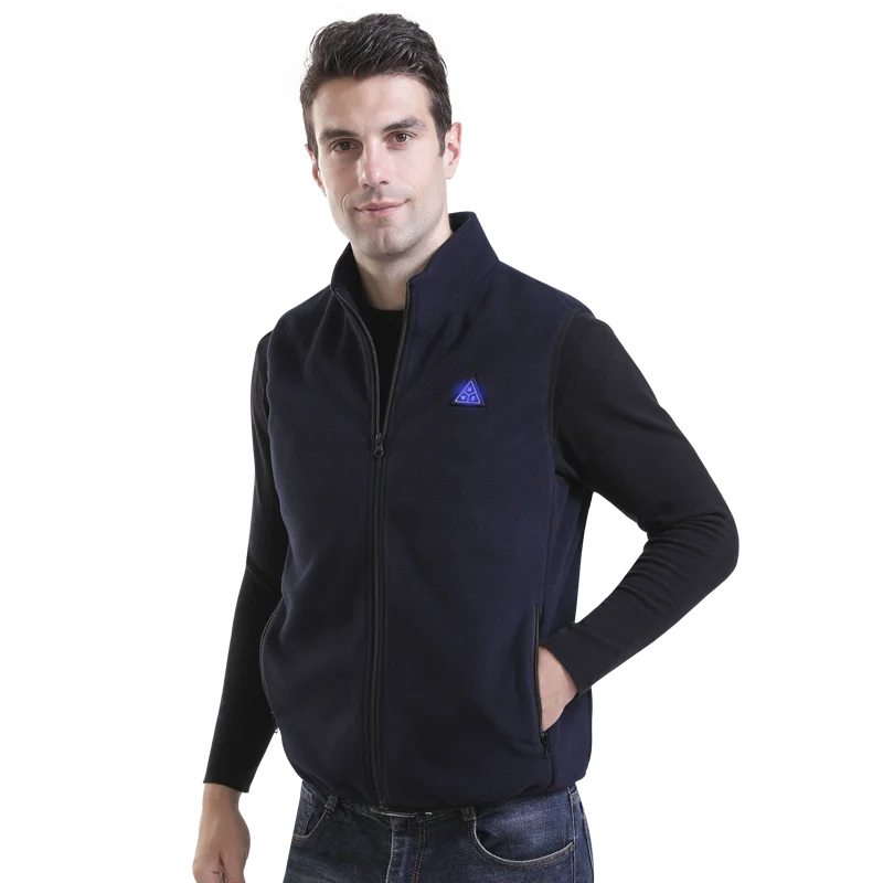 2025 hiver USB charge gilet intelligent vêtements chauffants complets avec col montant pour hommes OEM Service veste chauffante