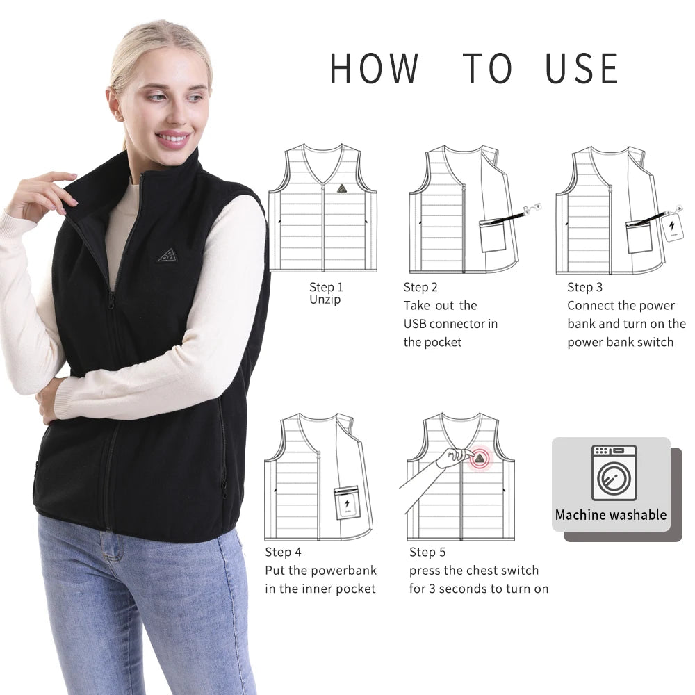 2025 hiver USB charge gilet intelligent vêtements chauffants complets avec col montant pour hommes OEM Service veste chauffante