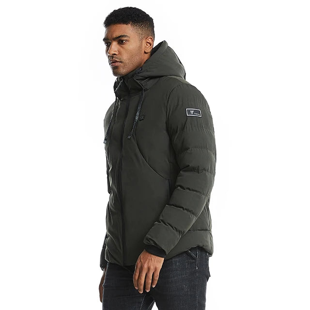 Veste d'hiver chauffante électrique, marque professionnelle de qualité en chine, coupe-vent thermique à piles