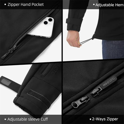 Haute qualité 16000mAh USB Rechargeable veste d'hiver chauffante hommes tissu imperméable à capuche Camouflage batterie alimentée en plein air