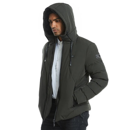 Veste d'hiver chauffante électrique, marque professionnelle de qualité en chine, coupe-vent thermique à piles