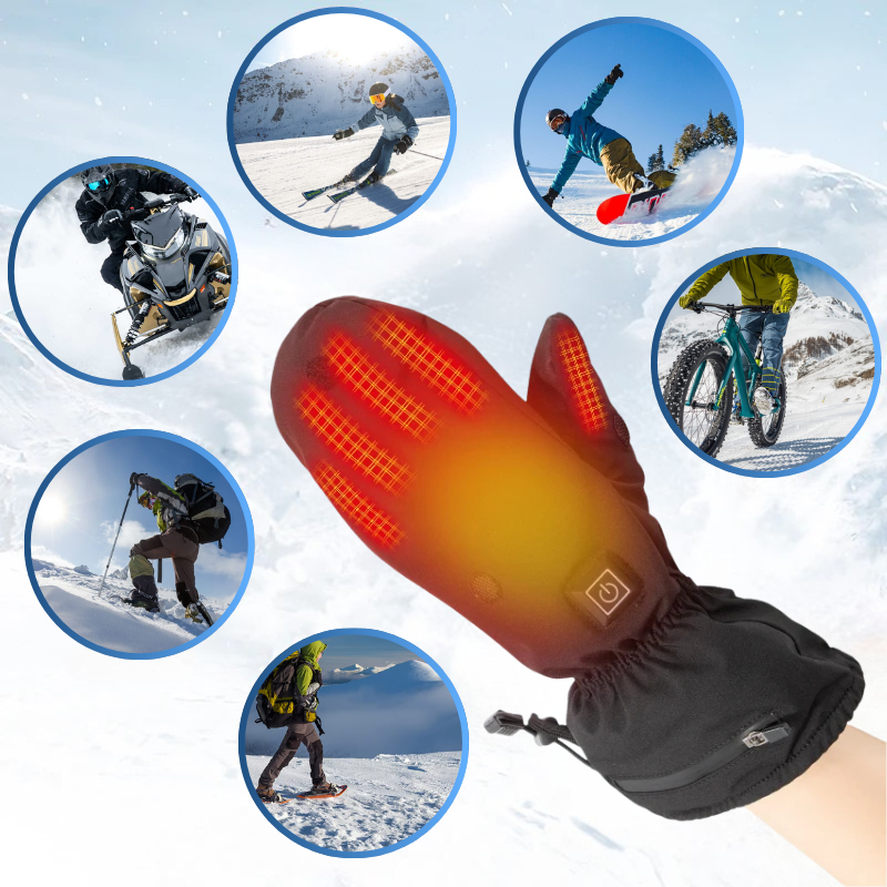 Glacier｜Moufles Chauffantes De Ski Étanches