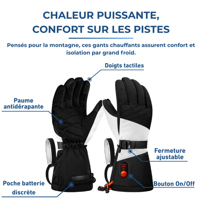 Avalanche｜Gants De Ski Chauffants Rechargeable