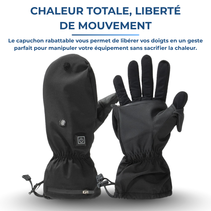 Glacier｜Moufles Chauffantes De Ski Étanches