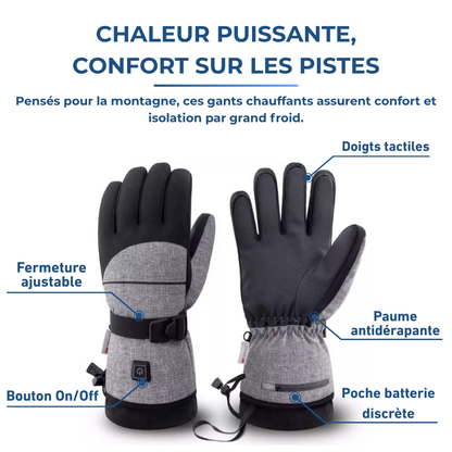 Éclipse｜Gants de Ski Chauffants Étanches