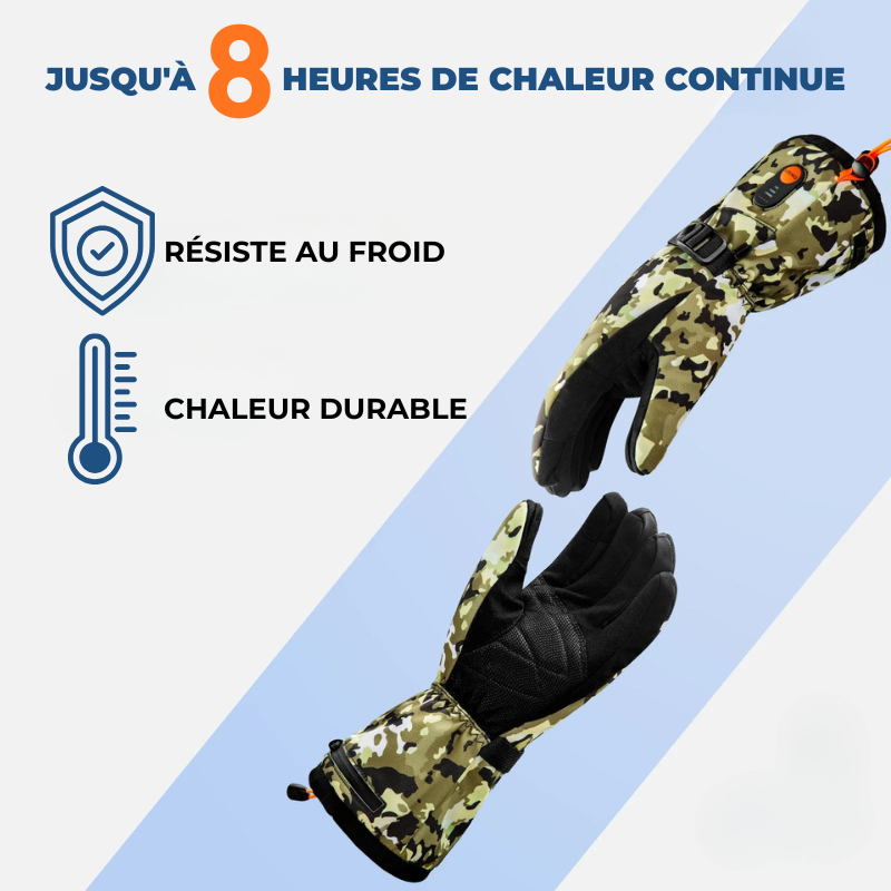 Taïga｜Gants Chauffants Camouflage Résistants