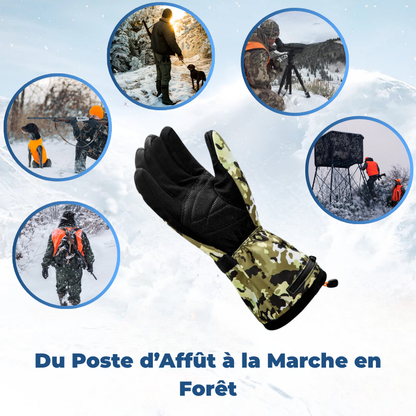 Taïga｜Gants Chauffants Camouflage Résistants