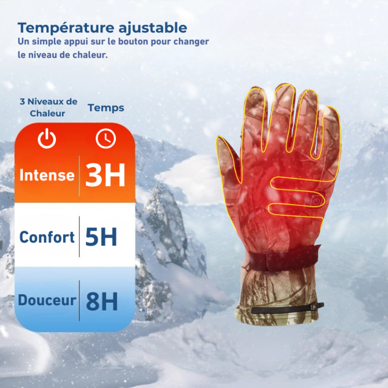 Lisière｜Gants Chauffants de Chasse Étanches