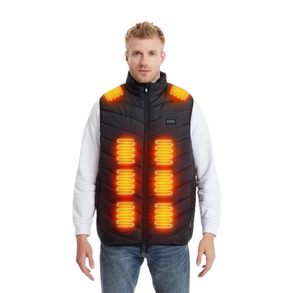 Gilet chauffant électrique USB pour hommes avec logo personnalisé Gilet chauffant d'hiver intelligent pour femmes avec contrôle de la température