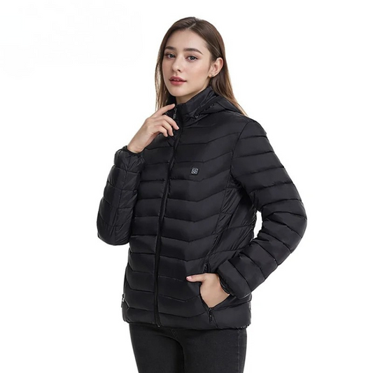 Veste chauffante d'hiver pour hommes OEM ODM 15 zones 3 vitesses en coton de haute qualité avec batterie 5V
