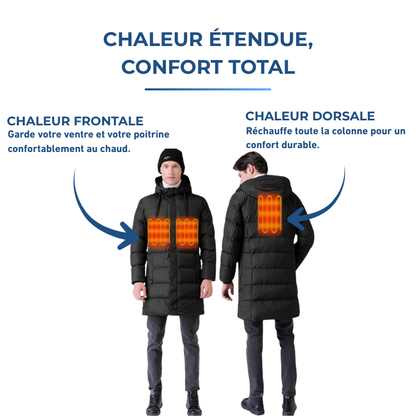 Veste Chauffante Longue Hiver Homme