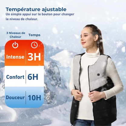 Veste Chauffante Sans Manches Femme Hiver