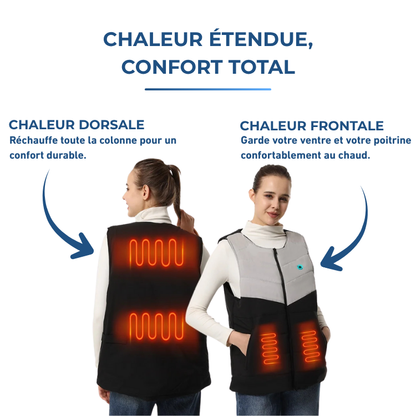 Veste Chauffante Sans Manches Femme Hiver