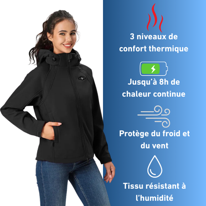 Veste Chauffante Femme Hiver Ergonomique et Imperméable