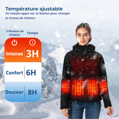 Veste Chauffante Femme Hiver Ergonomique et Imperméable