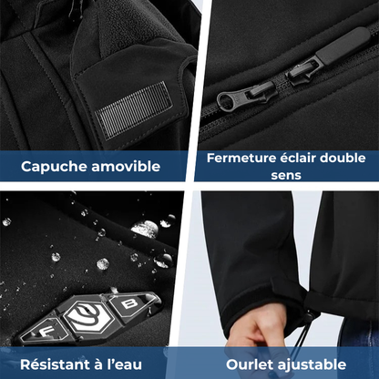 Veste Chauffante Femme Hiver Ergonomique et Imperméable