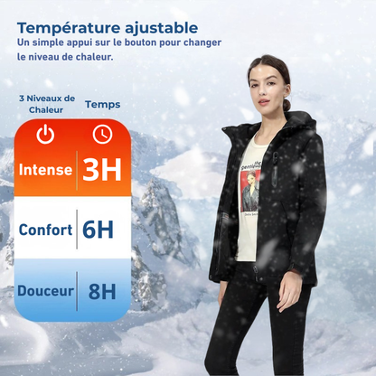 Veste Chauffante Femme de Ski Ergonomique Hiver