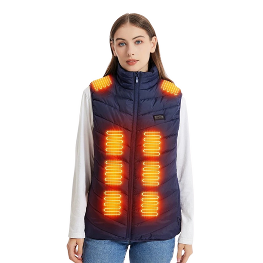 LOGO personnalisé gilet chauffant décontracté coupe-vent chaud d'hiver avec fermeture à glissière Smart USB batterie rechargeable pour hommes