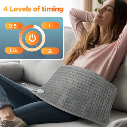 Electric Heating Pad Multifunctional Physiotherapy Heating Blanket Cushion 10 Levels Temperature Timing Body Back Warmer Winter