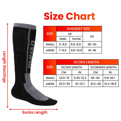 Heated Socks Remote Control Motorcycle Electric Heating Socks Rechargeable Battery Winter Thermal Thick Stockings Men Women