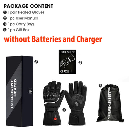 Savior Heat 100% Waterproof Motorcycle Gloves Heated Guantes Bike Riding Heating Gloves With Bettery Warmer Hand Joints Leather