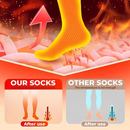 Heated Socks Remote Control Motorcycle Electric Heating Socks Rechargeable Battery Winter Thermal Thick Stockings Men Women