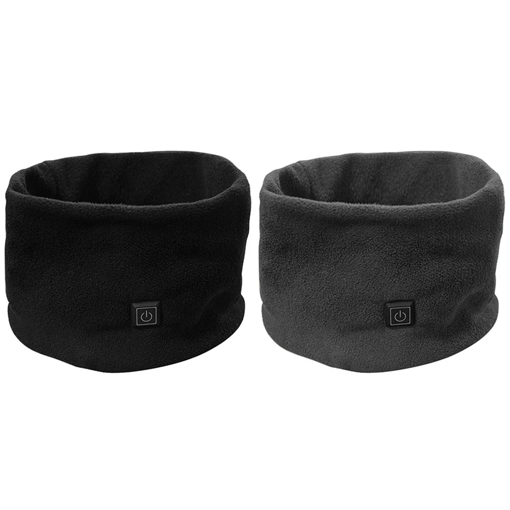 USB Electric Heated Scarf Heating Fleece Scarf Neck Wrap Unisex Winter Neck Warmer 3 Speed Adjustment For Cycling Skiing Camping