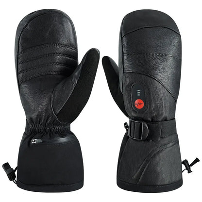 Unisex Far Infrared Heated Mitten Gloves Carbon Fiber Heating 3 Shift Temperatures Battery Heated Mitten Gloves SHGS38