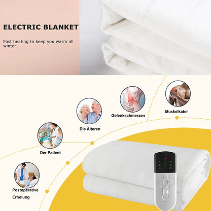 RUIANBAO Heated Blanket Electric Blanket Timer Heated Pad 220V 150*80cm Thermal Mattress Winter Body Warmer Heated Bed Warmer