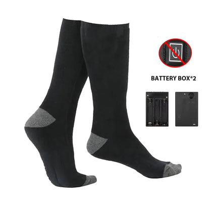 Heating Socks With Battery Box Rechargeable Anti-Cold Men Thermal Heated Foot Warmer Outdoor Camping Ski Sports Winter