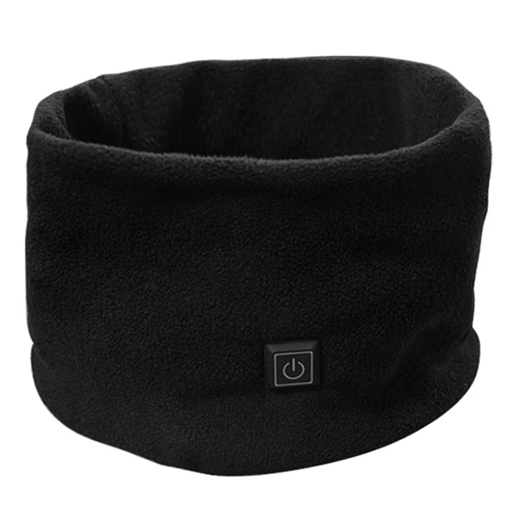 USB Electric Heated Scarf Heating Fleece Scarf Neck Wrap Unisex Winter Neck Warmer 3 Speed Adjustment For Cycling Skiing Camping