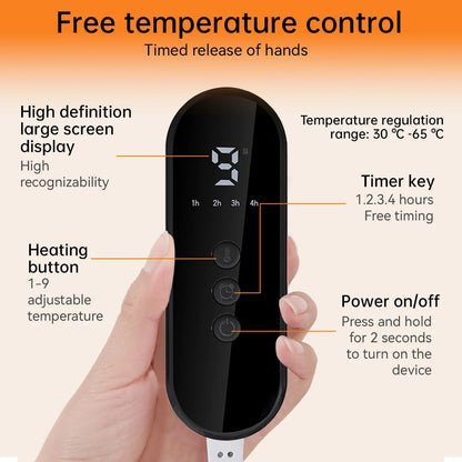 26*28*22cm Electric Heated Foot US/EU Warmers Soft Feet Heating Pad 9-gear adjustable temperature Electric shoe heating pad